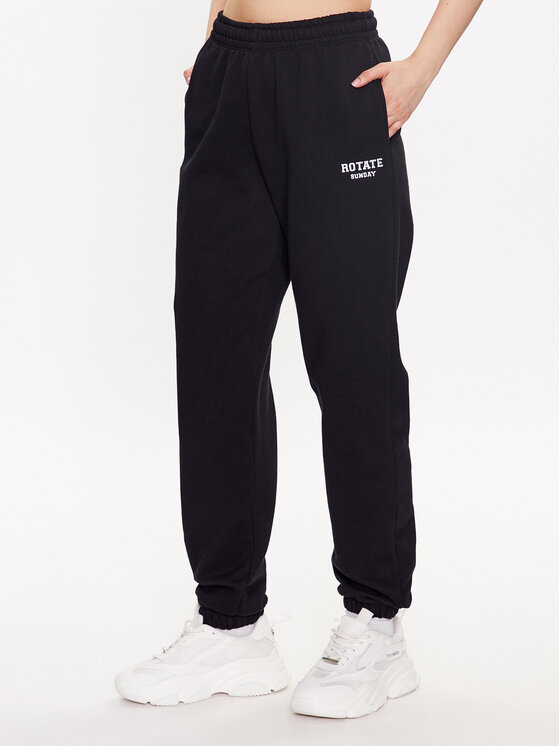 ROTATE Pantaloni trening Mimi 700291100 Negru Relaxed Fit
