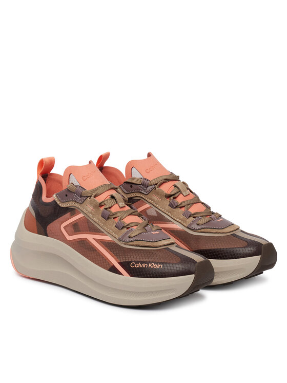 Calvin Klein Calvin Klein Sneakersy Chunky Run Ckstripe Lup Tran Rip HW0HW03005 Růžová