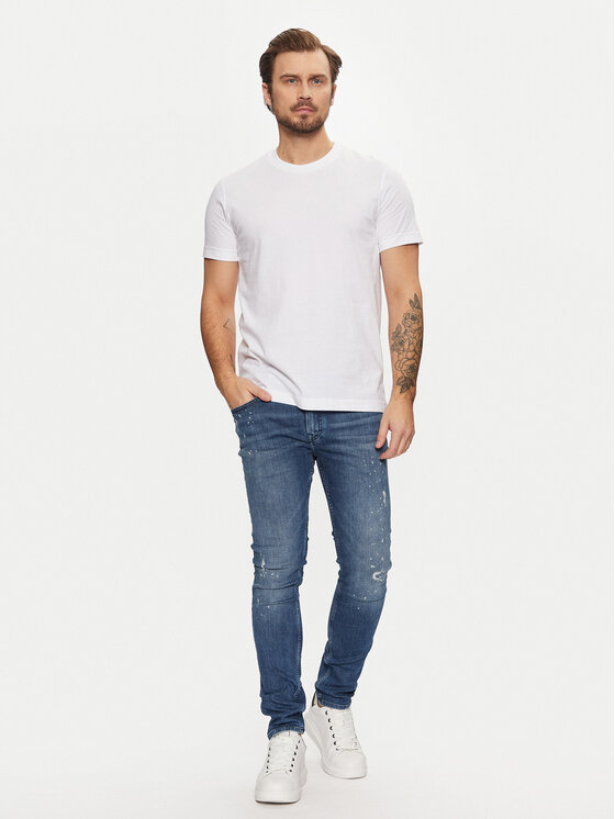 KARL LAGERFELD KARL LAGERFELD Teksad 265801 551832 Tumesinine Slim Fit