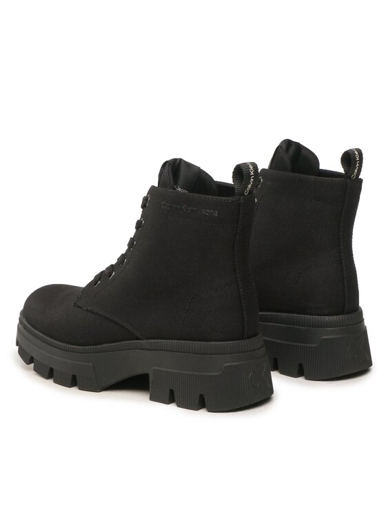 Calvin Klein Jeans Calvin Klein Jeans Μποτάκια Chunky Combat Laceup Boot Co YW0YW01239 Μαύρο