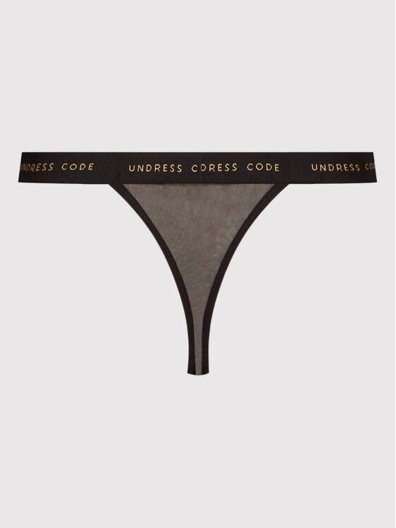 Undress Code Undress Code Stringové nohavičky Daydreaming 394 Čierna