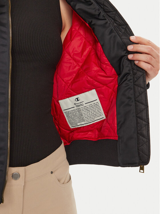 Champion Champion Μπόμπερ μπουφάν 117578 Μαύρο Custom Fit