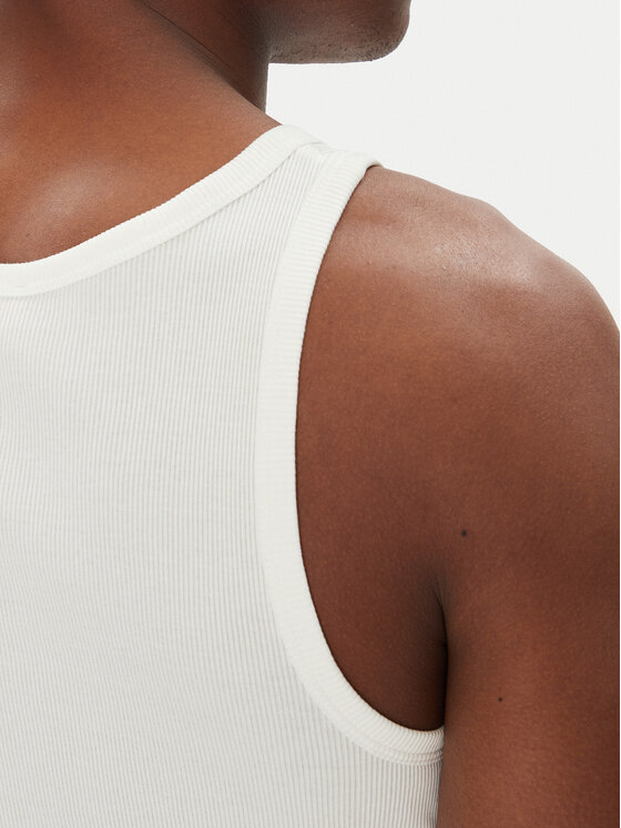 Tommy Jeans Tommy Jeans Tank-Top Classic Flag DM0DM21927 Weiß Slim Fit