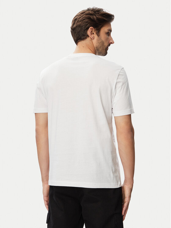 HUGO HUGO T-Shirt Te Motors 50566627 Bílá Regular Fit