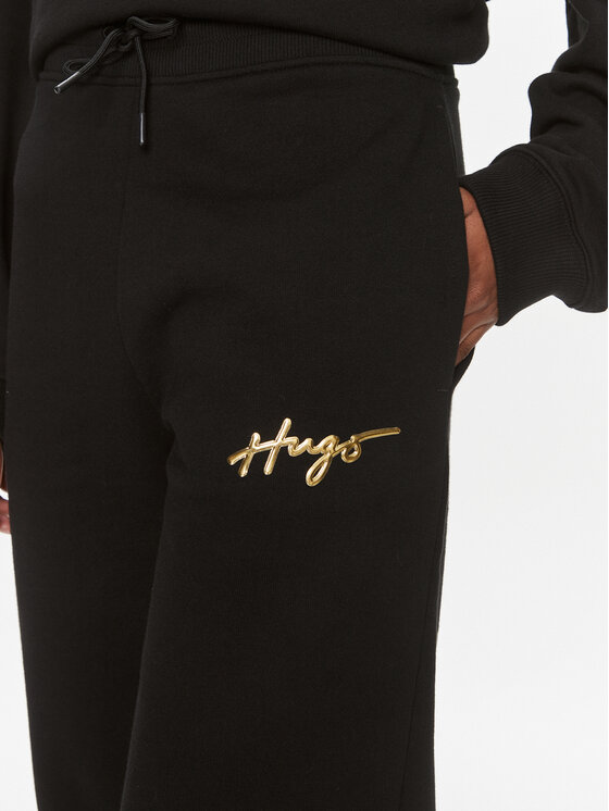 HUGO Hugo Teplákové kalhoty Easy 50509171 Černá Relaxed Fit