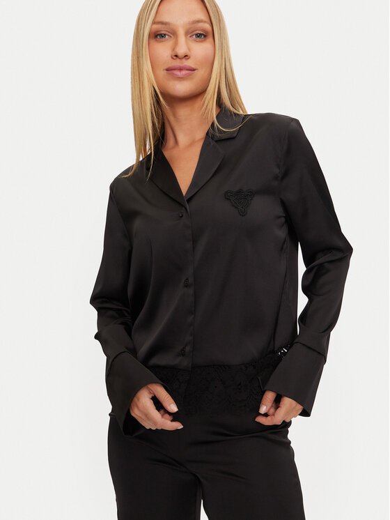 Guess Guess Pyžamo O4BX02 WEFC2 Černá Regular Fit