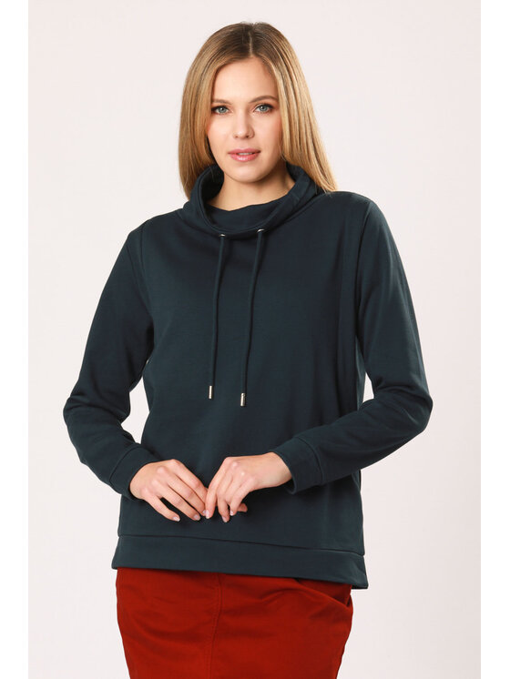 QUIOSQUE QUIOSQUE Blúzka 19-TD-108 Tmavomodrá Regular Fit