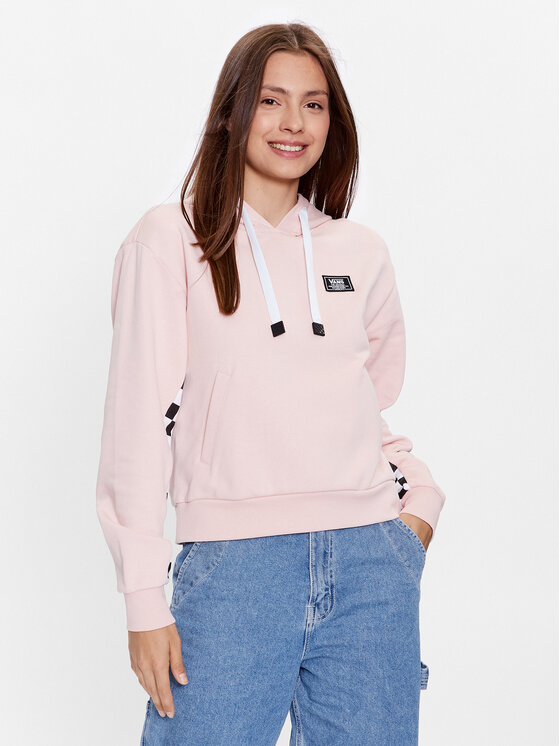 Vans Vans Džemperis ar kapuci Boom Boom Check It Hoodie VN00045D Rozā Regular Fit