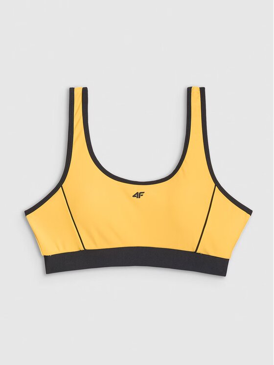 4F 4F Góra od bikini 4FWSS25UBKTF077-71S Żółty