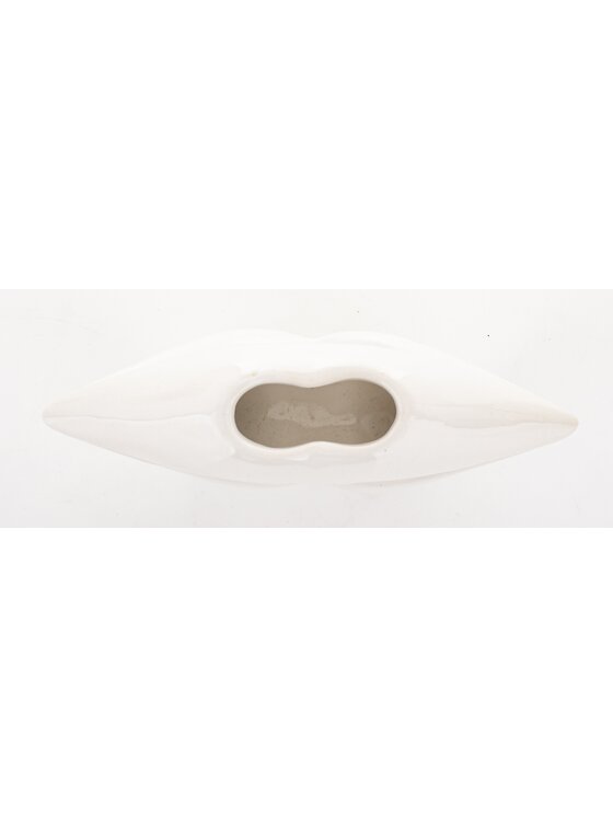 MIAhome MIAhome Wazon ceramiczny 13x20x6,5 cm USTA Biały