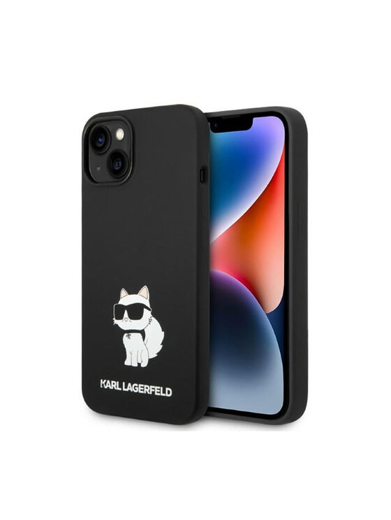 Etui na telefon KARL LAGERFELD, Czarne, Silicone NFT Choupette