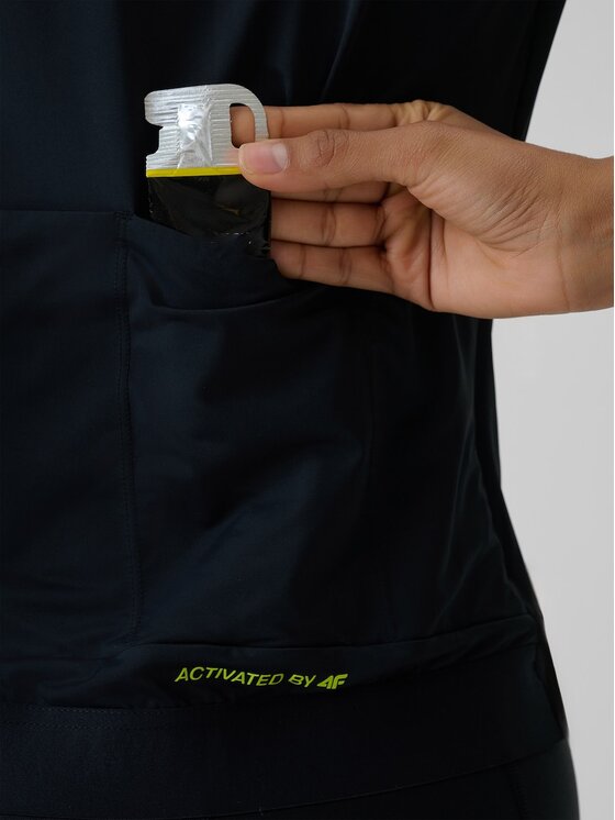 4F 4F Cyklistické tričko 4FRSS26TFTSF2454-20S Černá Slim Fit