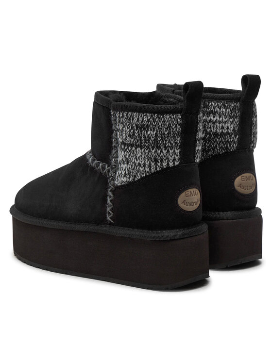 EMU Australia EMU Australia Śniegowce Stinger Knit Flatform W13143 Czarny