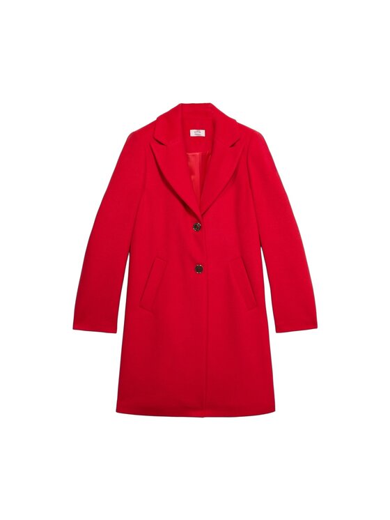 Oltre Oltre Płaszcz zimowy 8723R001290N016 Czerwony Regular Fit