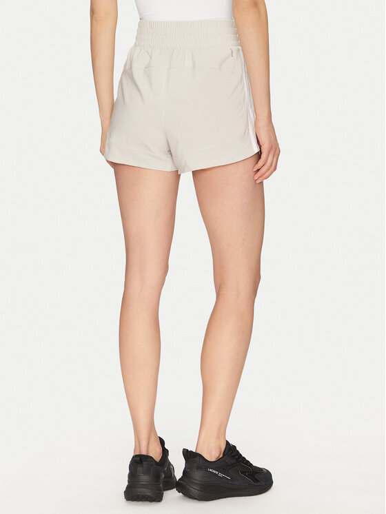 adidas adidas Αθλητικό σορτς Pacer Training 3-Stripes JD2295 Μπεζ Regular Fit