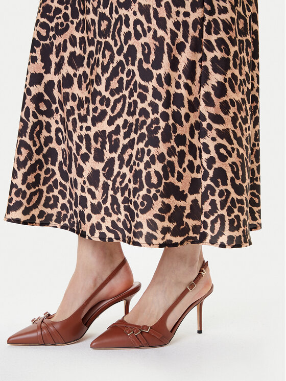 Guess Guess Midi sukně W5YD55 WF1T2 Hnědá Regular Fit