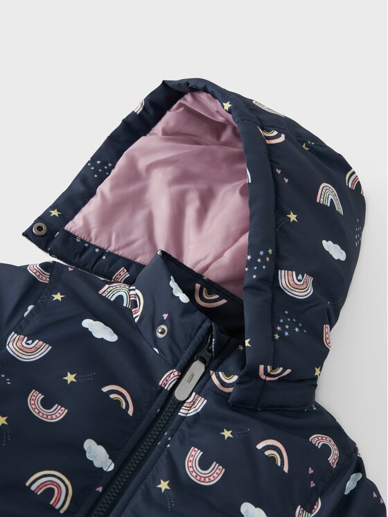 NAME IT NAME IT Bunda pro přechodné období 13229828 Tmavomodrá Regular Fit