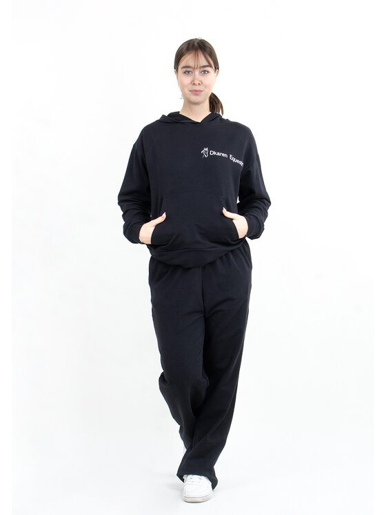 DKaren Sport DKaren Sport Bluza EQ001 Czarny Classic Fit