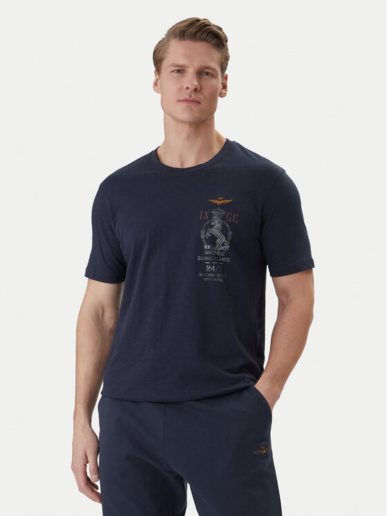 Aeronautica Militare Aeronautica Militare Póló 261TS2543UJ00686 Sötétkék Regular Fit