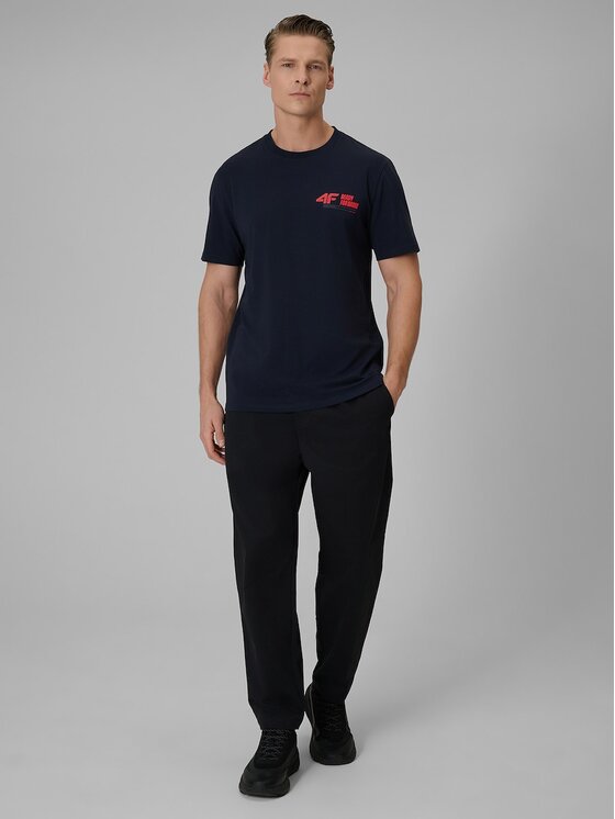 4F 4F T-shirt 4FRSS26TTSHM3992-31S Blu scuro Regular Fit