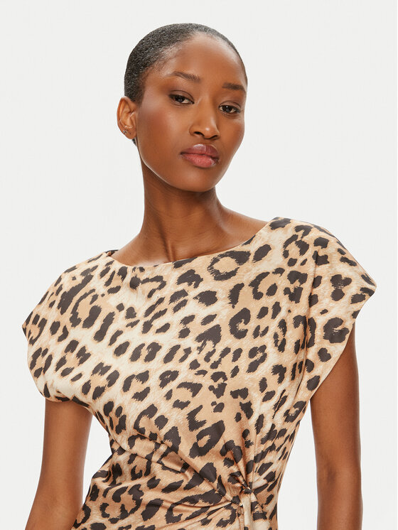 Dixie Dixie Kokteilinė suknelė ALAZJTP Ruda Regular Fit