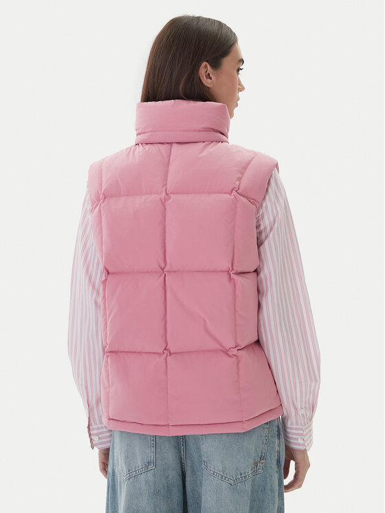 Tommy Jeans Tommy Jeans Športová vesta Tjw Alaska Grid Down Vest DW0DW21627 Ružová Regular Fit
