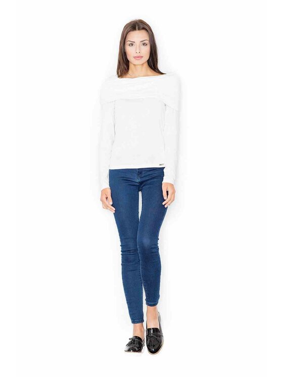 FIGL FIGL Blúzka M469 Écru Regular Fit
