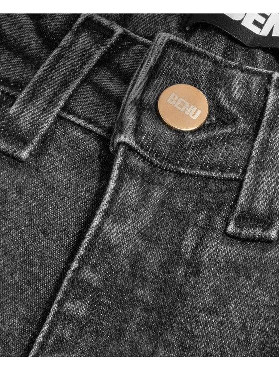 BENU BENU Džínsy Szare Sivá Slim Fit