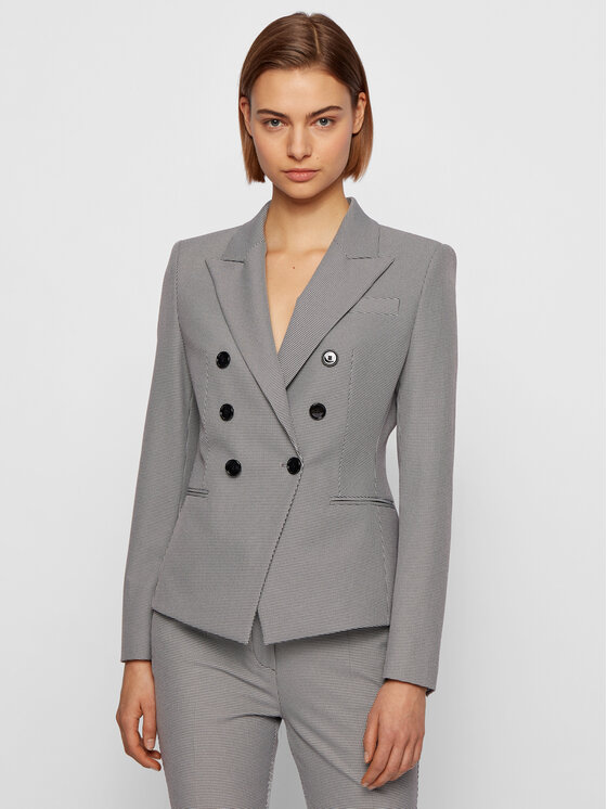 BOSS Boss Bleizers Julya 50446750 Pelēks Slim Fit