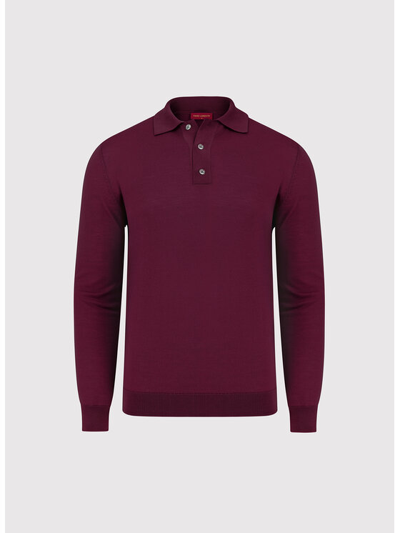 Pako Lorente Pako Lorente Sweter P26WP-2X-002 Bordowy Regular Fit