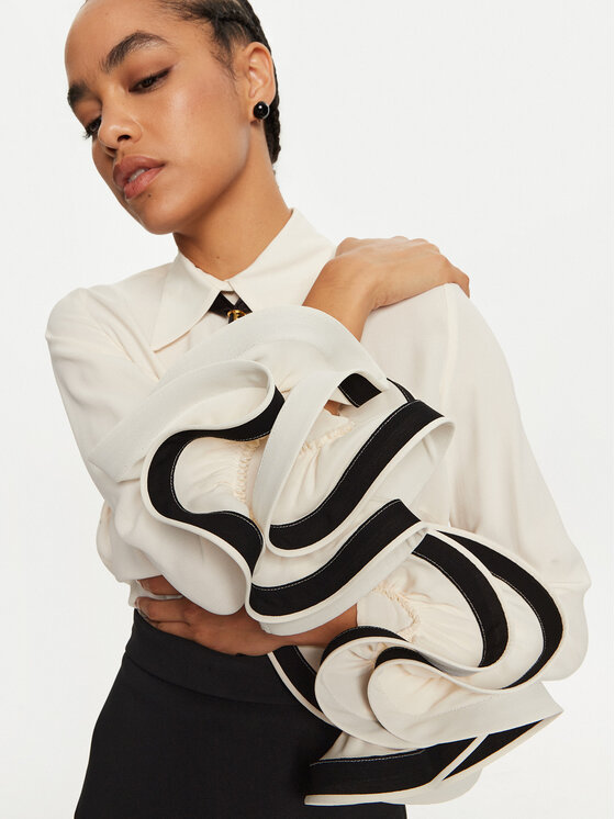 Elisabetta Franchi Elisabetta Franchi Camicia CA-T96-47E2 Écru Regular Fit