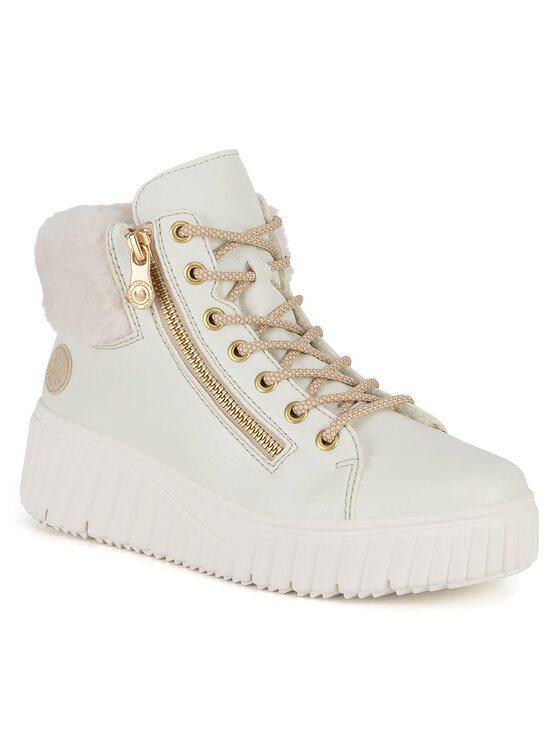 Rieker Rieker Schnürschuhe N2506-81 Weiß