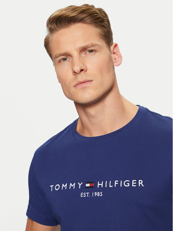 Tommy Hilfiger Tommy Hilfiger T-särk Tommy Logo MW0MW11797 Tumesinine Regular Fit