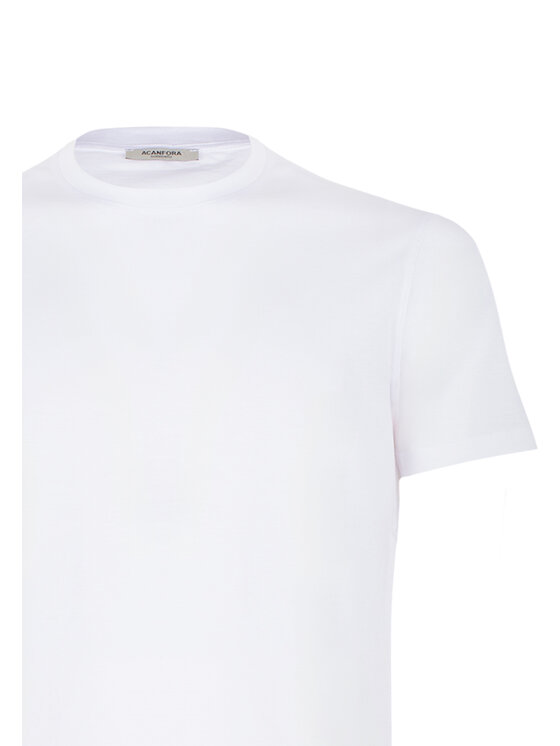 ACANFORA ACANFORA T-Shirt ACA010-BIA Biały Regular Fit