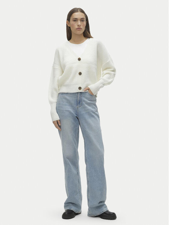 Vero Moda Vero Moda Kardigan Lea 10249632 Biały Regular Fit