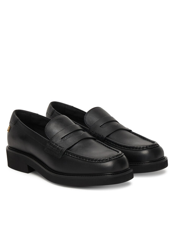 Tommy Hilfiger Tommy Hilfiger Loafers Elettra Penny Leather FW0FW09360 Negru