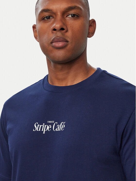 adidas adidas T-Shirt Coffee Cafe Donut Bag KT9711 Niebieski Regular Fit
