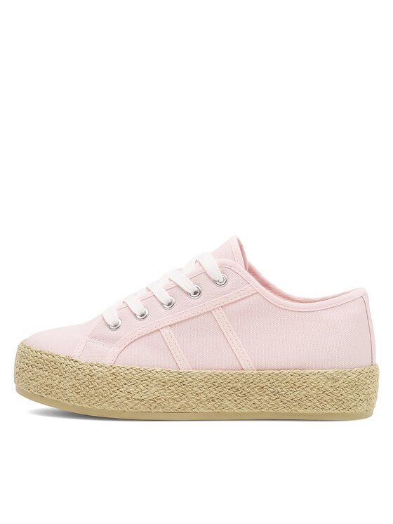 DeeZee DeeZee Espadryle WSS21067-01 Różowy
