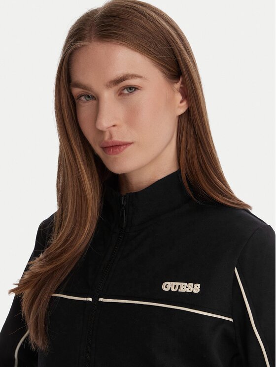 Guess Guess Bluză V6GQ09 K3001 Negru Regular Fit