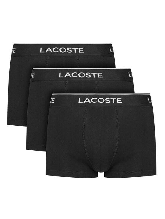 Lacoste Komplet 3 par bokserek 5H3389 Czarny