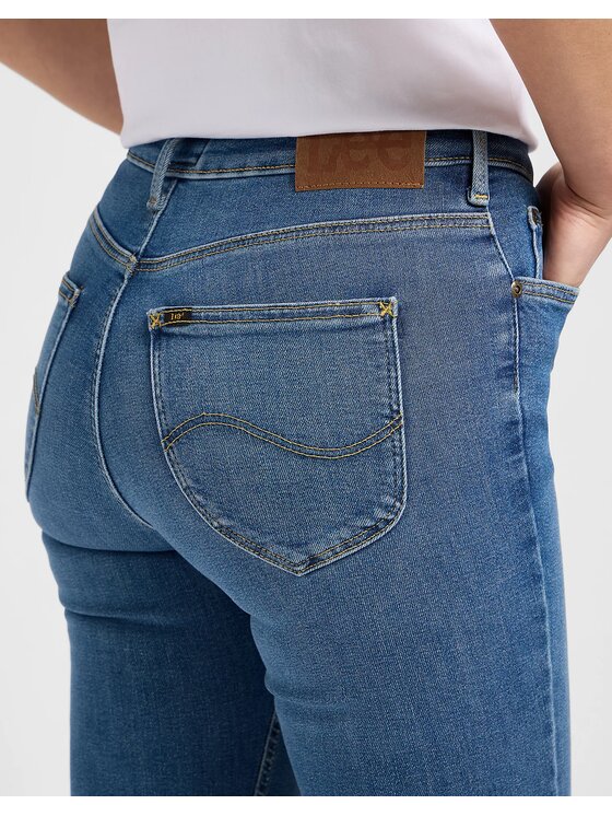 Lee Lee Jeansy FOREVERFIT Niebieski Skinny Fit