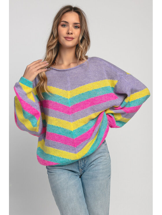 Sweter, rozmiar 40/42, Fioletowy, F1970
