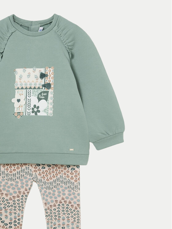 Mayoral Mayoral Set Sweatshirt und Leggings 2710 Grün Regular Fit