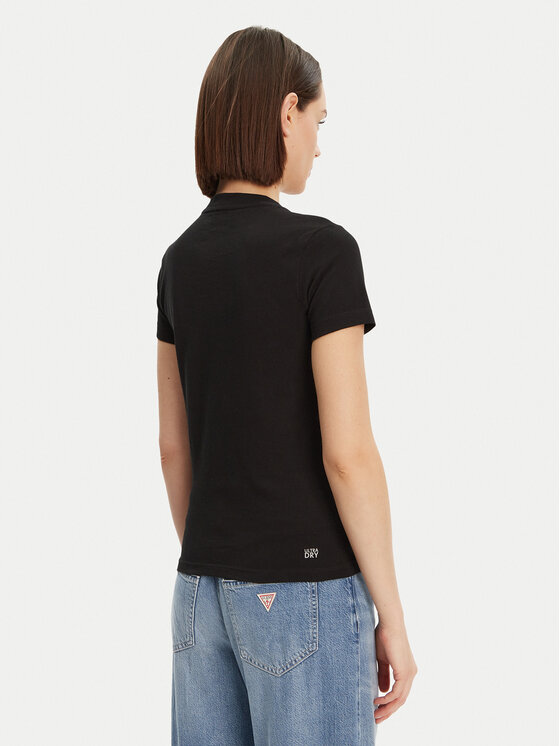 Lacoste Lacoste T-shirt TF9246 Crna Slim Fit