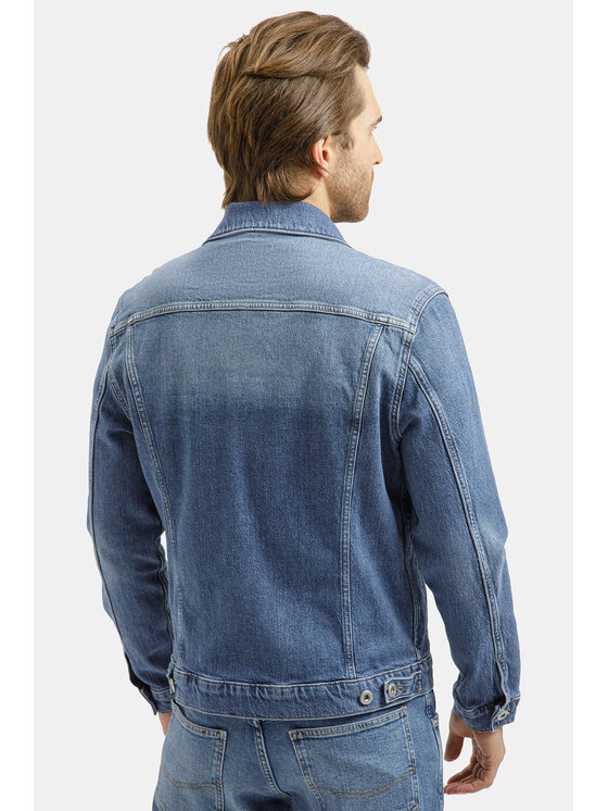 Cross Jeans Cross Jeans Kurtka jeansowa A 320-029 Niebieski Regular Fit