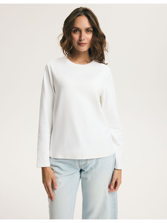 Esotiq Esotiq Bluzka 46061 Biały Regular Fit