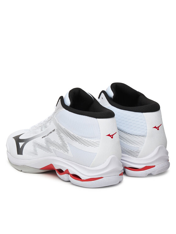 Mizuno Mizuno Batai uždaroms aikštelėms Wave Lightning Pro Mid V1GA2665 59 Balta
