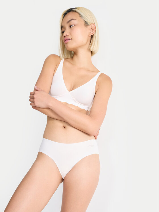 Sloggi Sloggi 2er-Set klassische Damenslips Zero 10214628 Écru