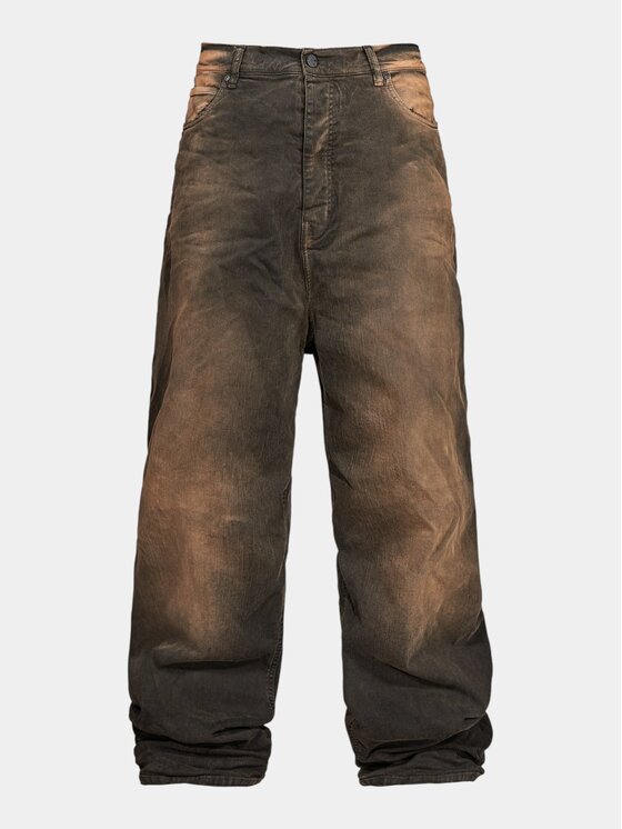 MADE BY SOCIETY MADE BY SOCIETY Spodnie materiałowe Umber - P17391 Brązowy Basic Fit