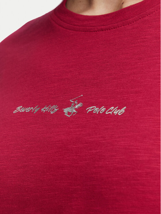Beverly Hills Polo Club Beverly Hills Polo Club Футболка P-SS26W-TS6510 Бордовий Regular Fit